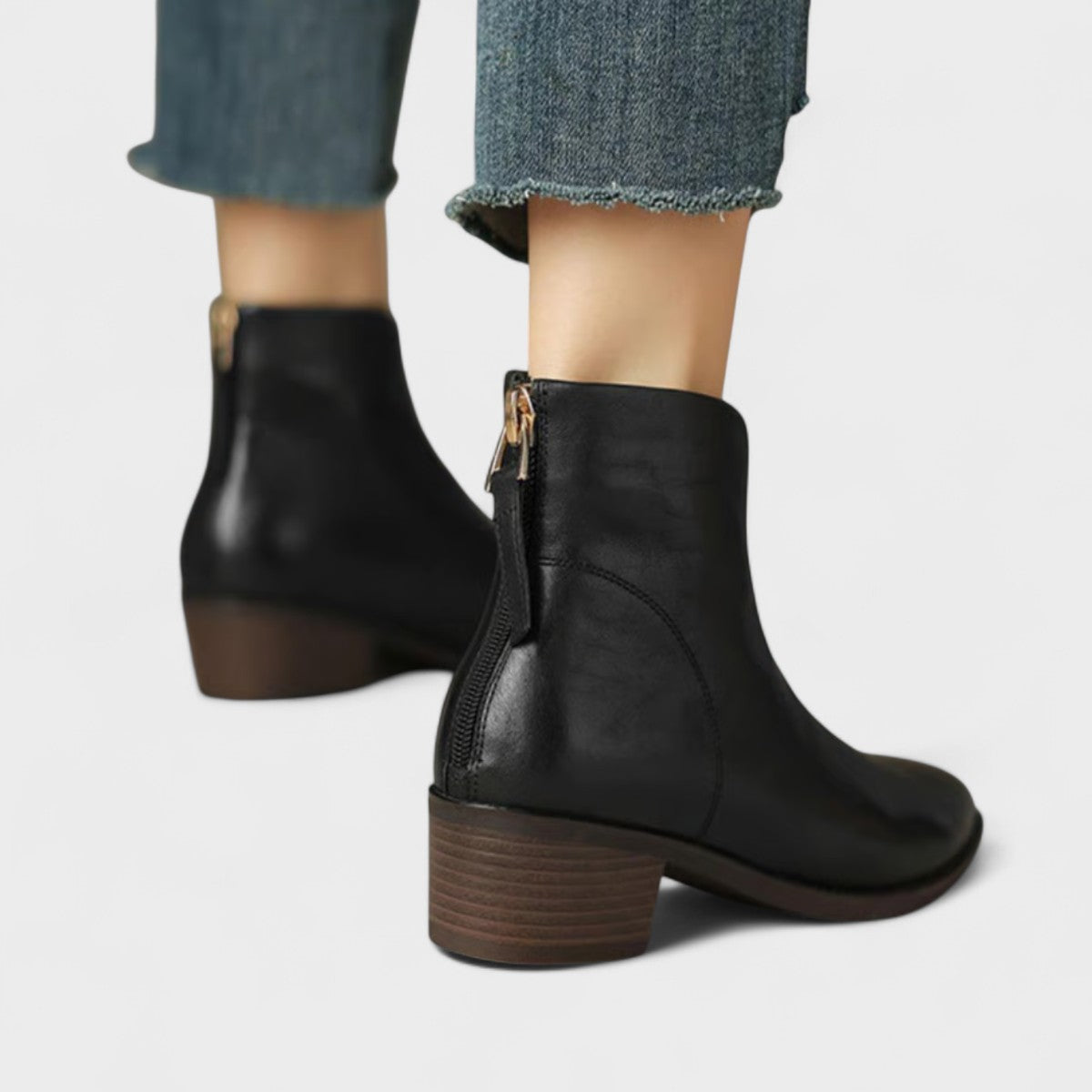 Élise™ - Classic Ankle Boots with Low Heel
