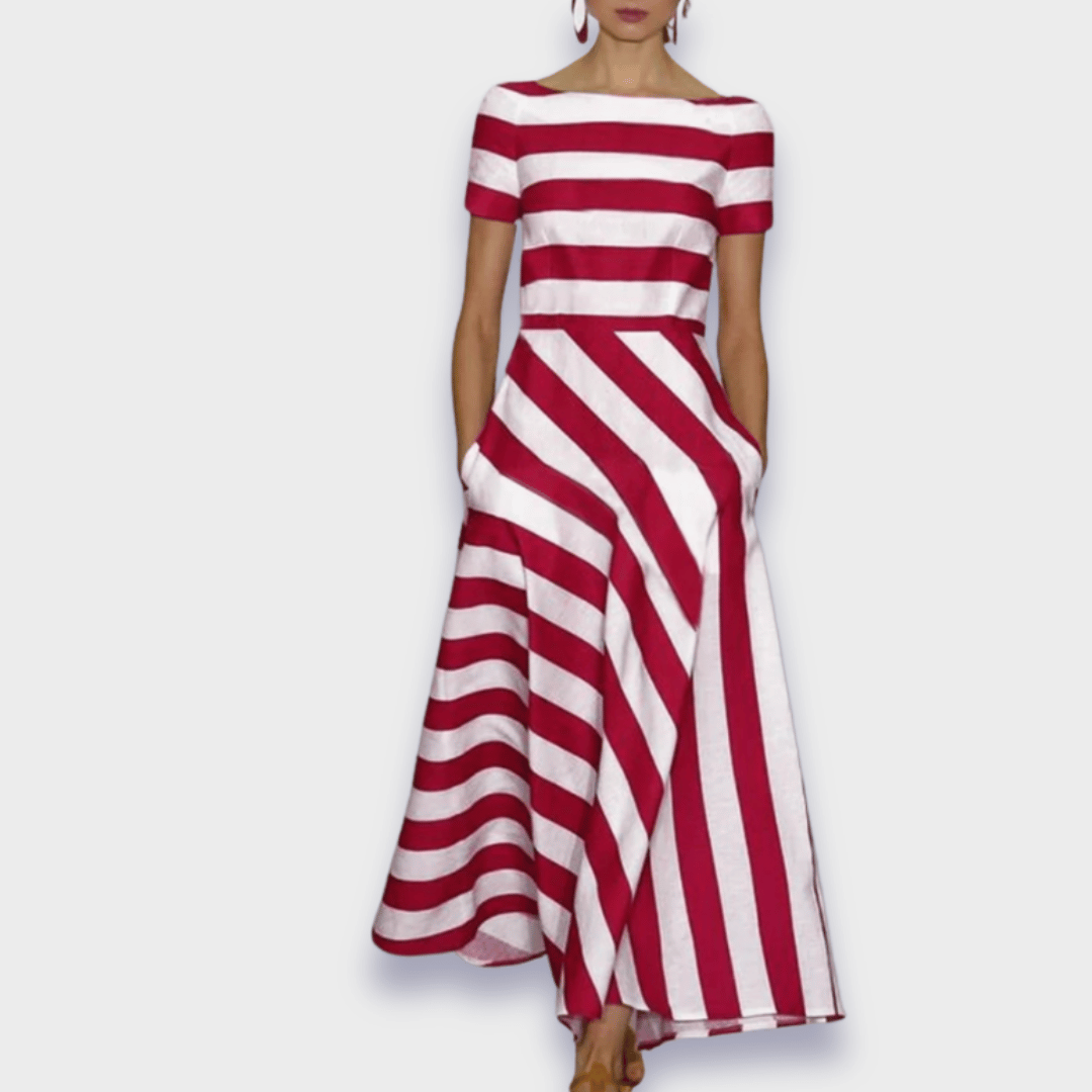 Élise™ - Long Striped Chemise