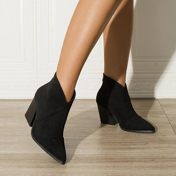 Élise™ - Chic Suede Ankle Boots