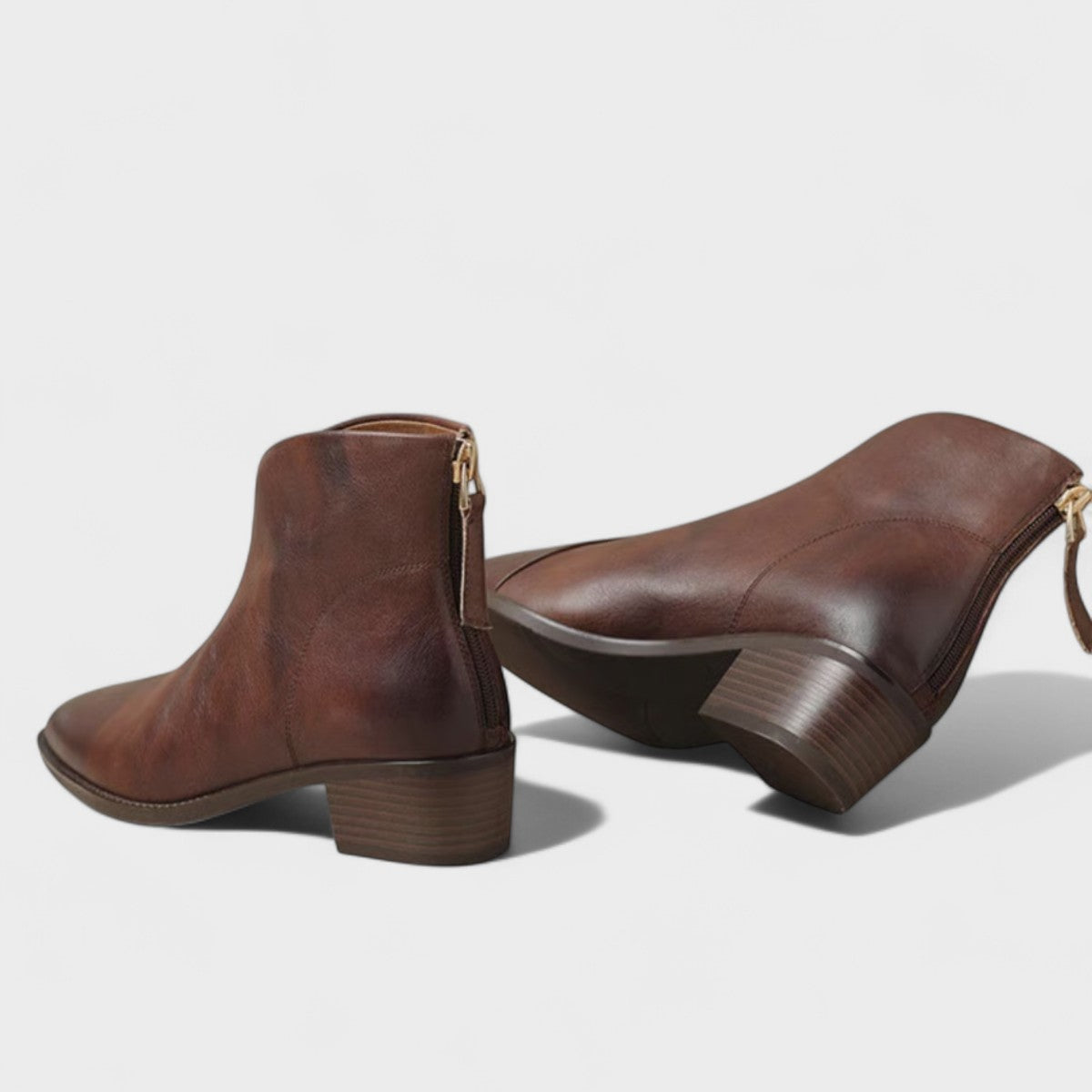 Élise™ - Classic Ankle Boots with Low Heel