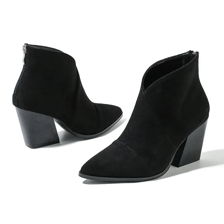 Élise™ - Chic Suede Ankle Boots