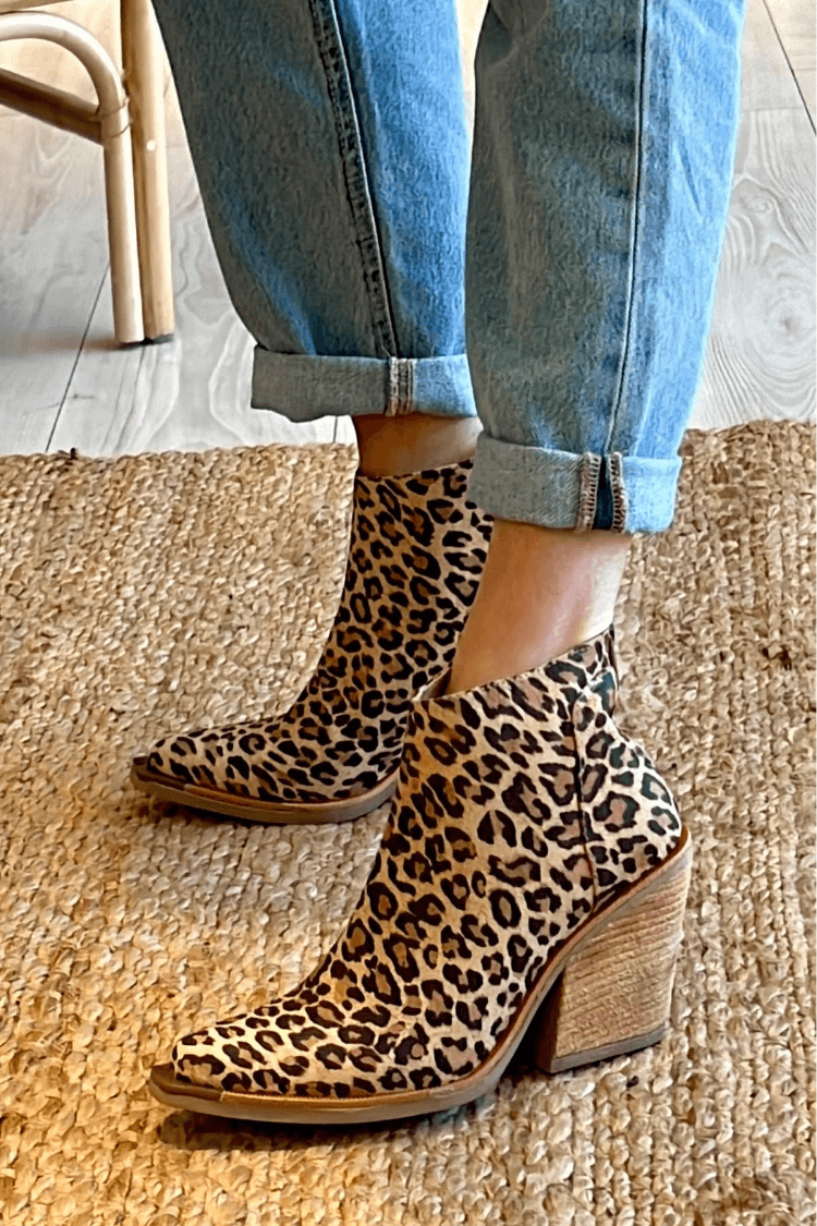 Élise™ - Leopard Print Ankle Boots