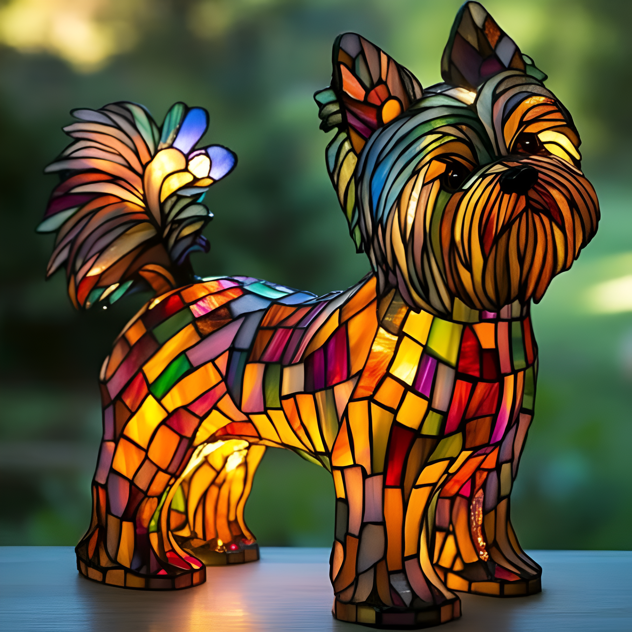 Élise™ | Enchanting Dog Lamp in Colour