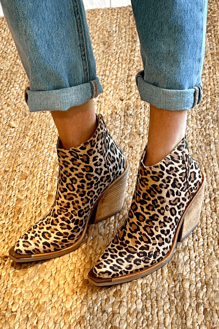 Élise™ - Leopard Print Ankle Boots