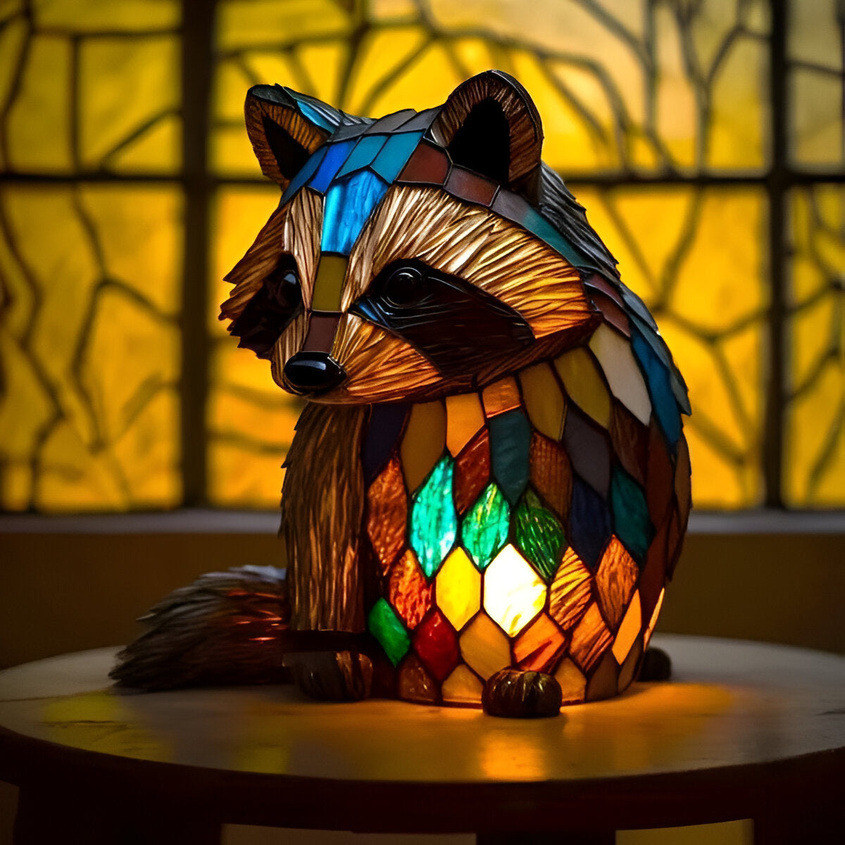 Élise™ | Adorable Raccoon Lamp