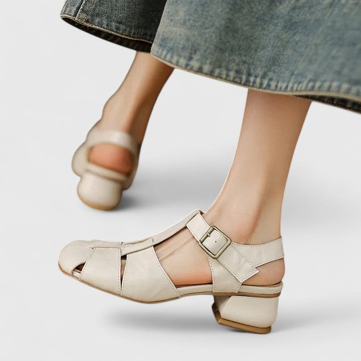 Élise™ - Elegant Leather Sandals