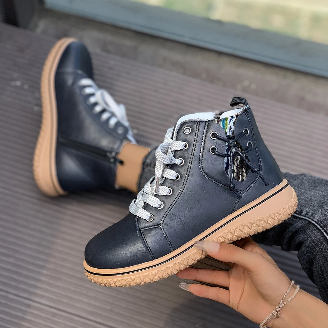Élise™ - Comfortable Lace-Up Ankle Boots