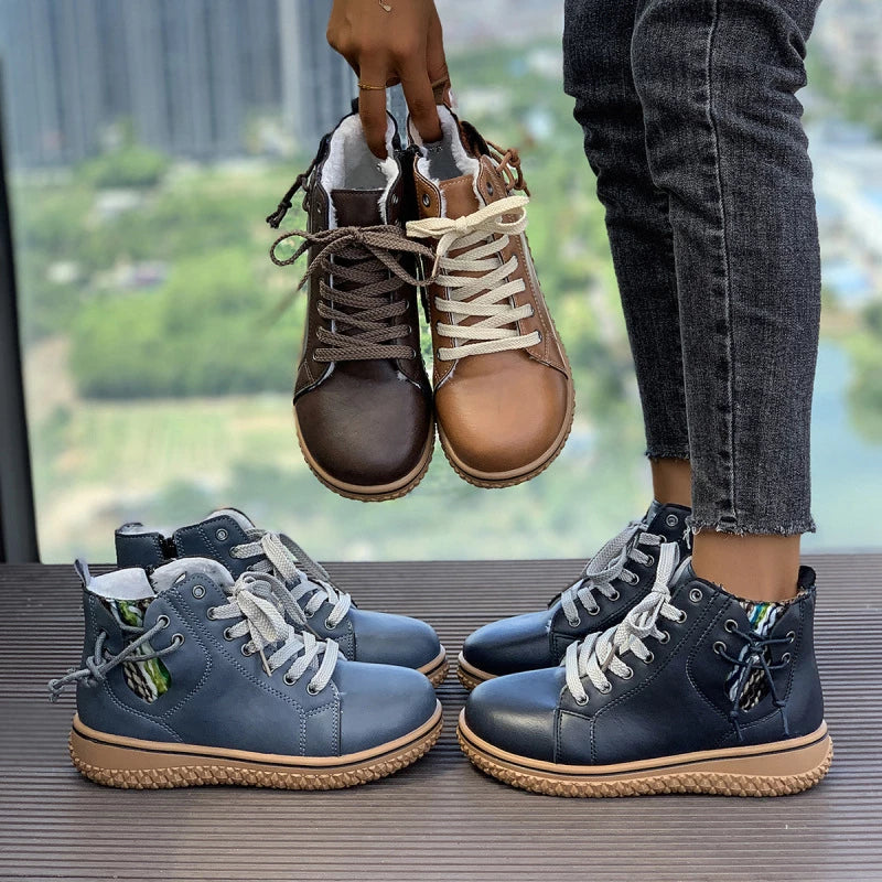 Élise™ - Comfortable Lace-Up Ankle Boots