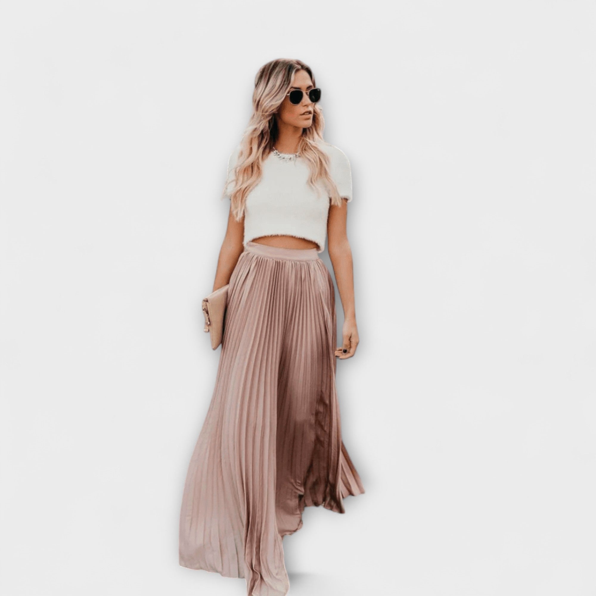 Élise™ - Pleated Maxi Skirt