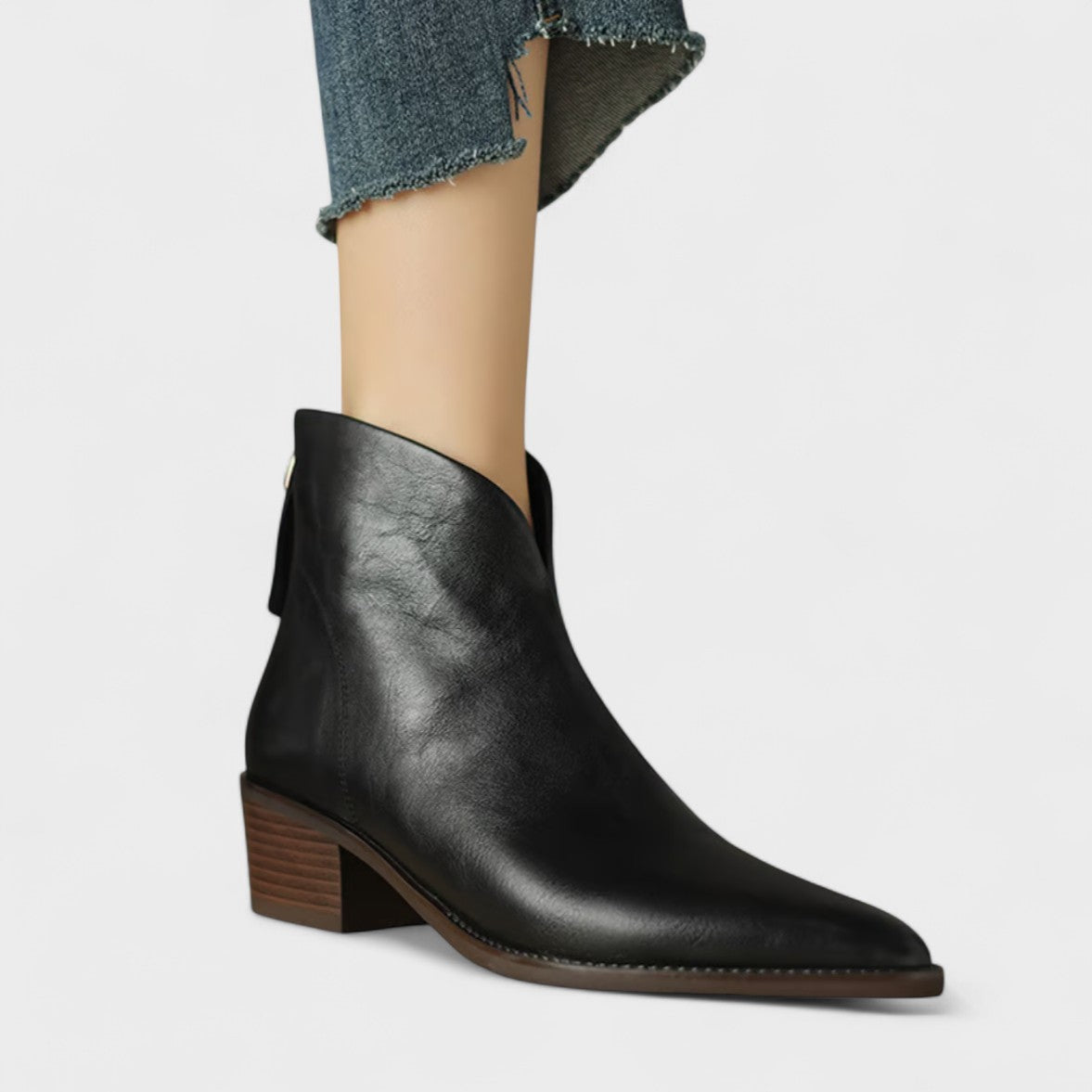 Élise™ - Classic Ankle Boots with Low Heel