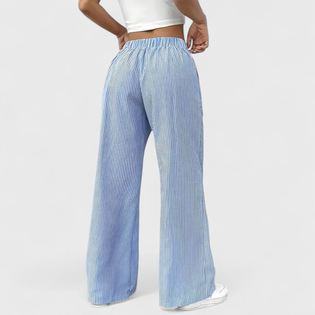 Élise™ - Comfortable Wide Trousers with Elegant Details