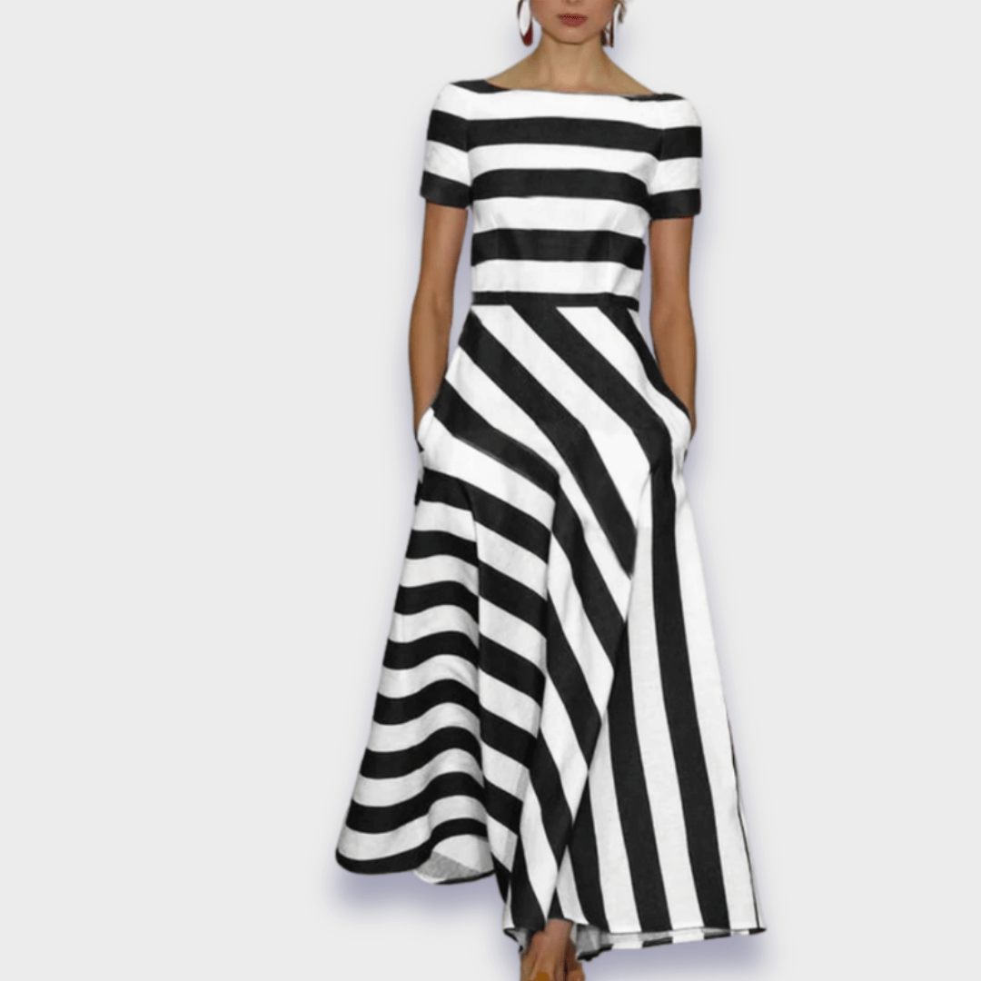 Élise™ - Long Striped Chemise