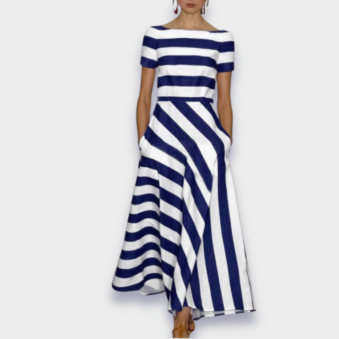Élise™ - Long Striped Chemise