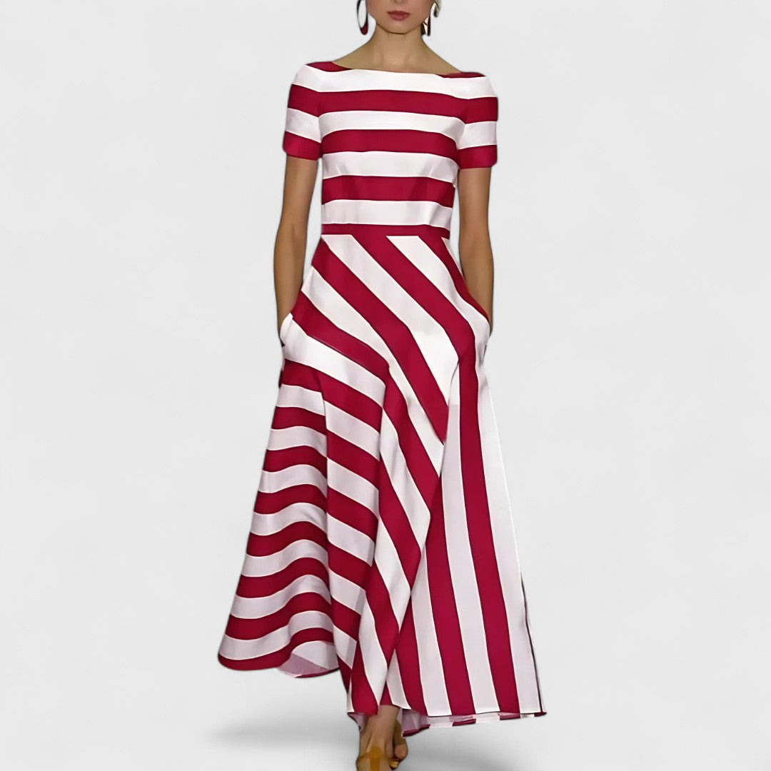 Élise™ – Lightweight and Airy Dress with Subtle Stripes