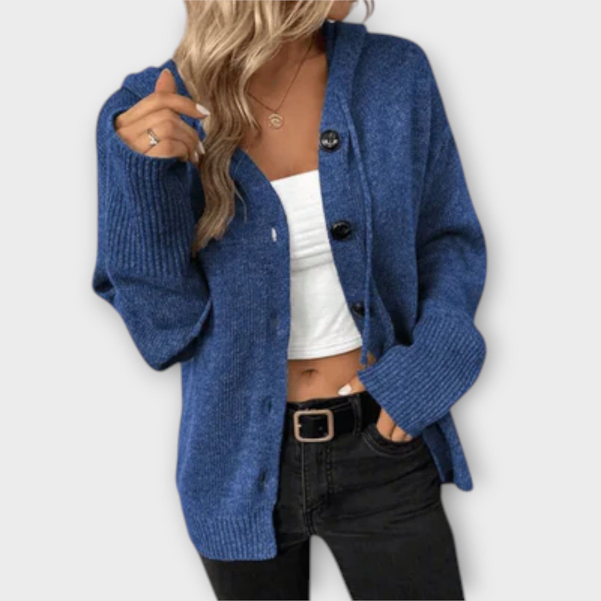 Élise - Knitted Cardigan with Buttons