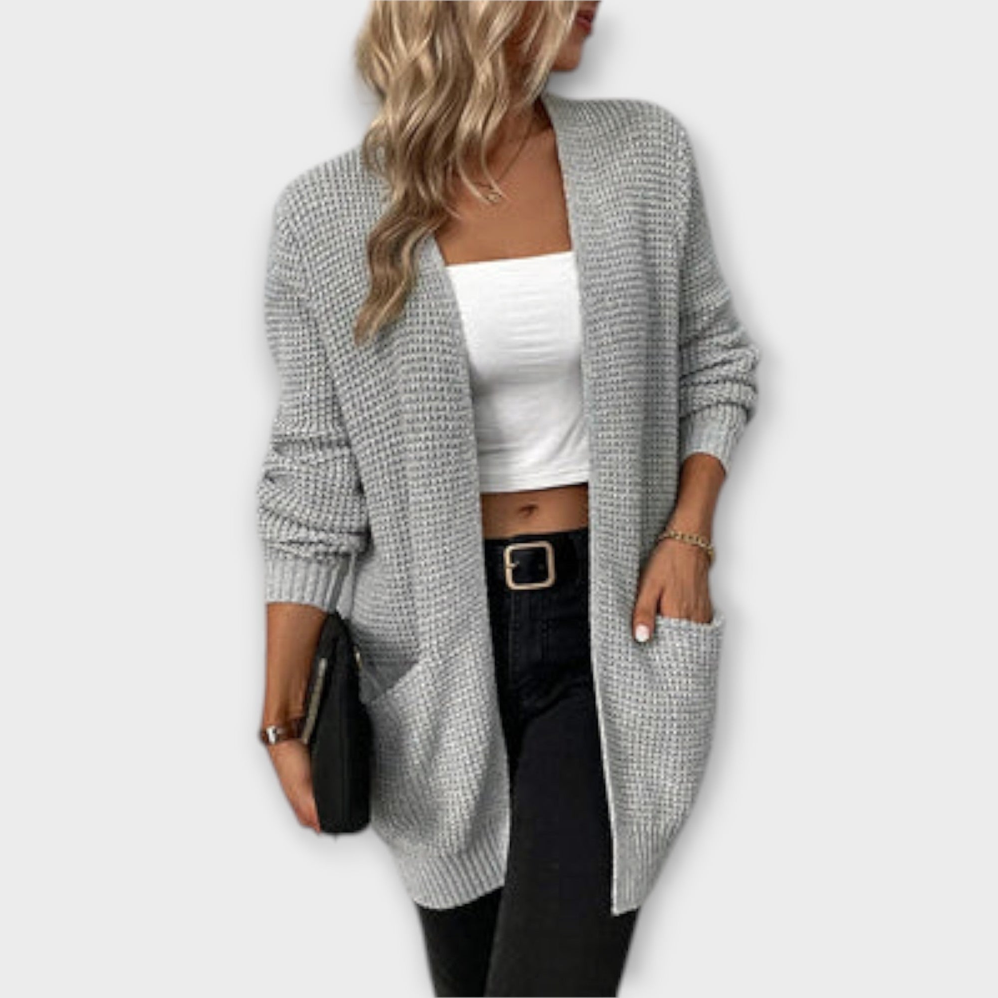 Élise - Casual Knit Cardigan with Pockets