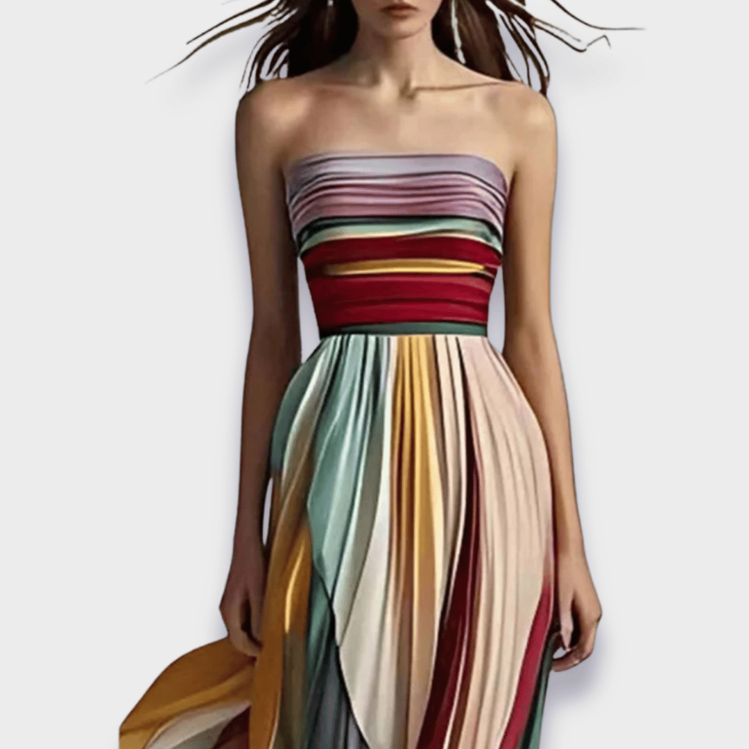 Élise™ - Long Dress in Premium Fabric, Handcrafted