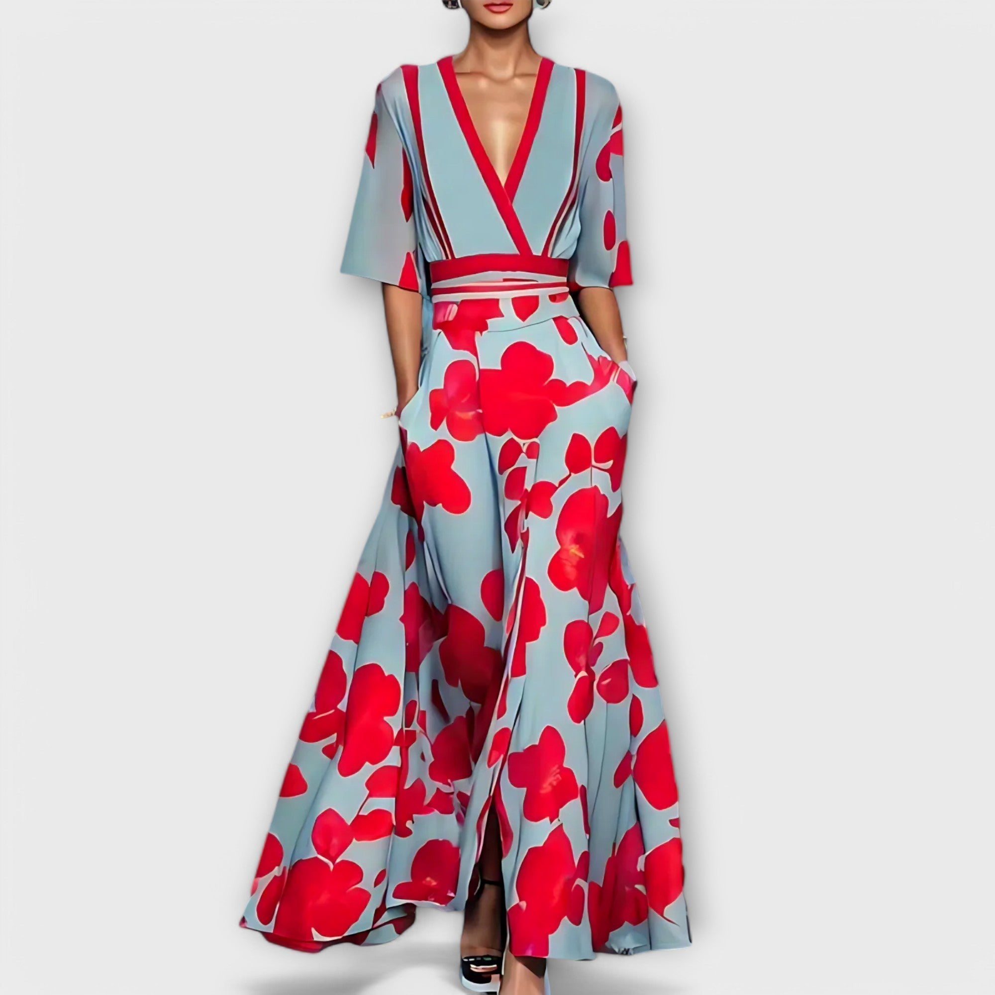 Élise™ - Elegant Floral Bodycon Dress