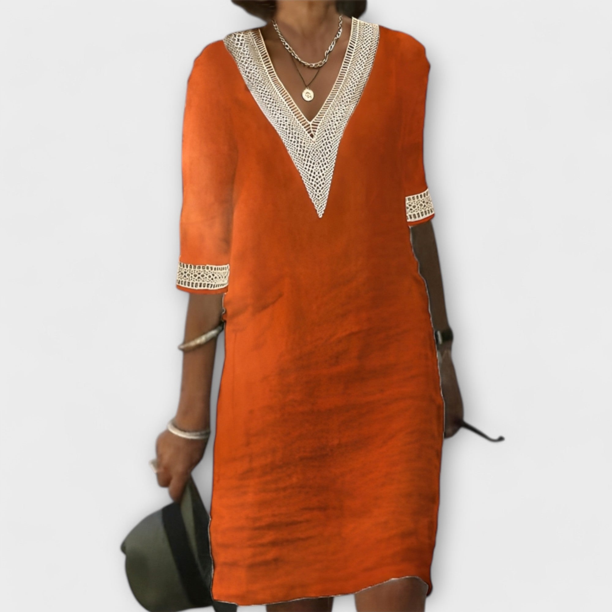 Élise™ Women's Cotton-Linen Blend Dress