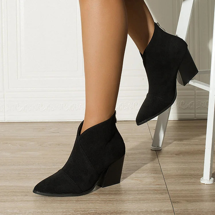 Élise™ - Chic Suede Ankle Boots