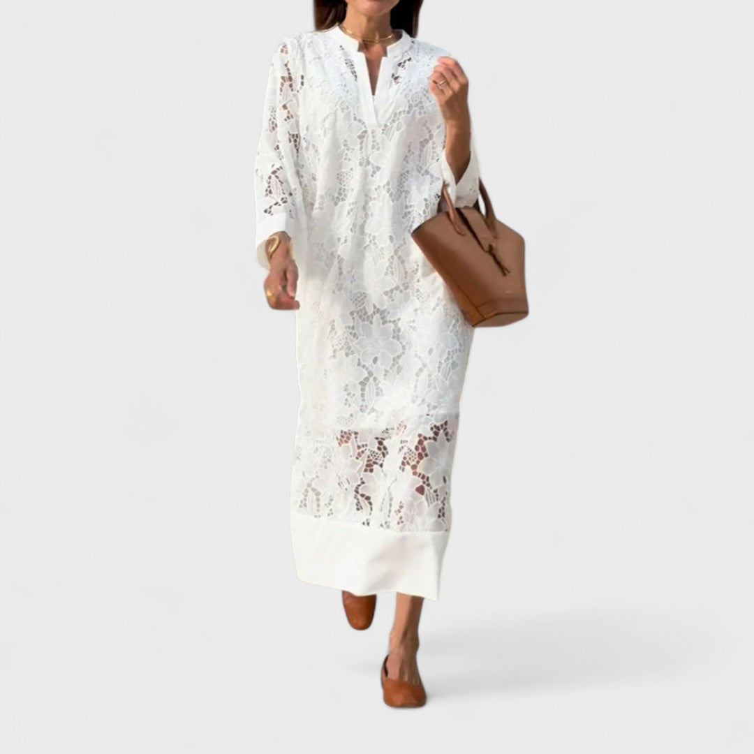 Élise™ - Elegant Summer Dress in Cotton