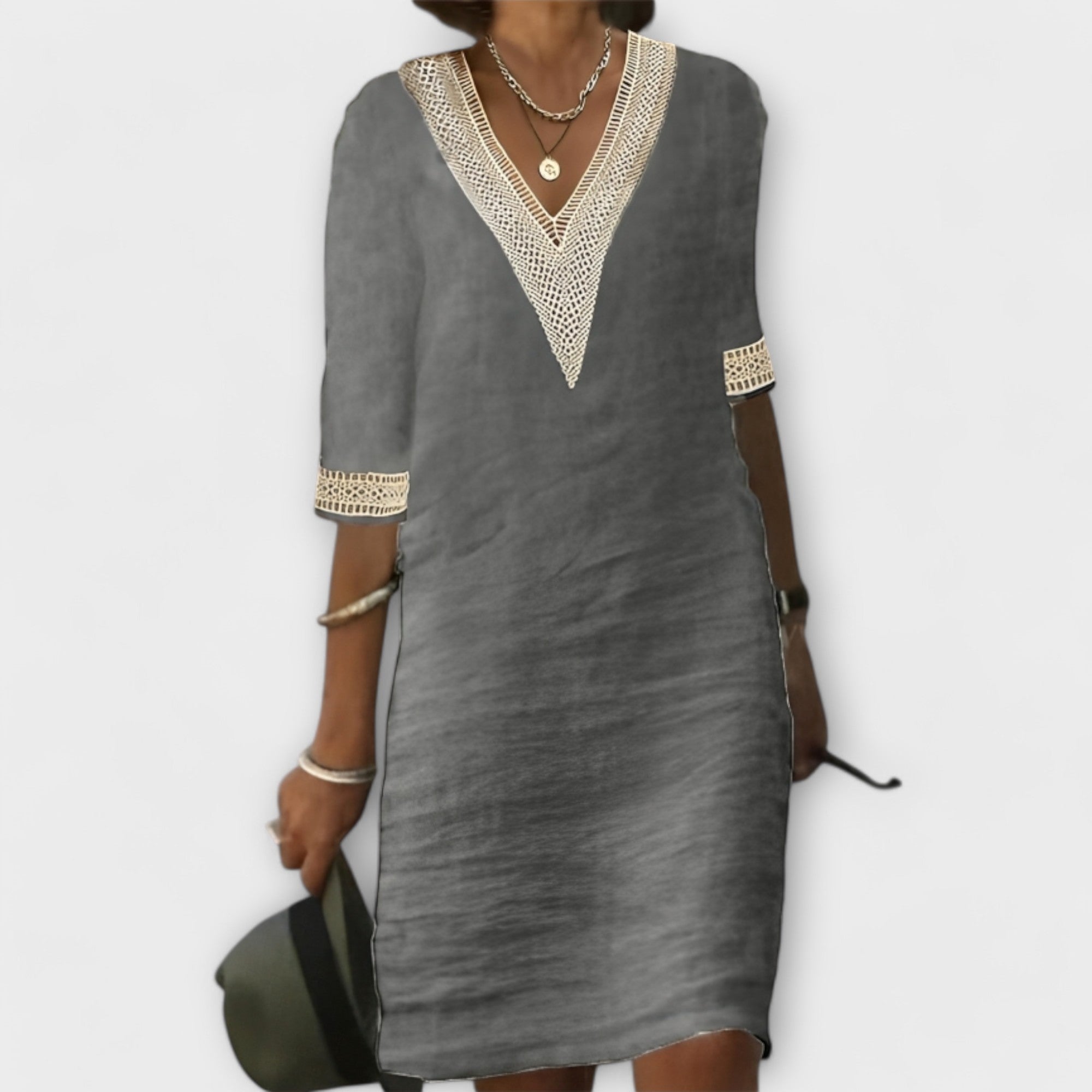 Élise™ Women's Cotton-Linen Blend Dress