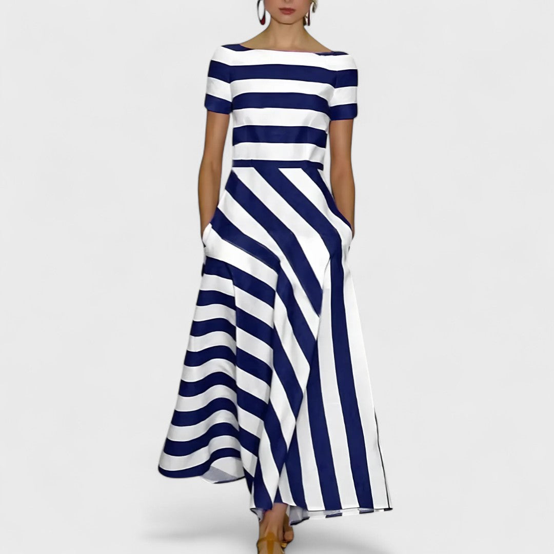 Élise™ – Lightweight and Airy Dress with Subtle Stripes