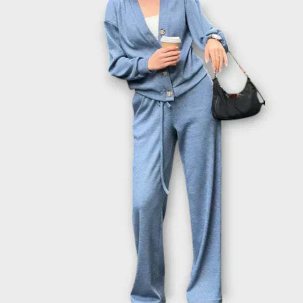 Élise™ Long Sleeve Blouse and Trousers Set