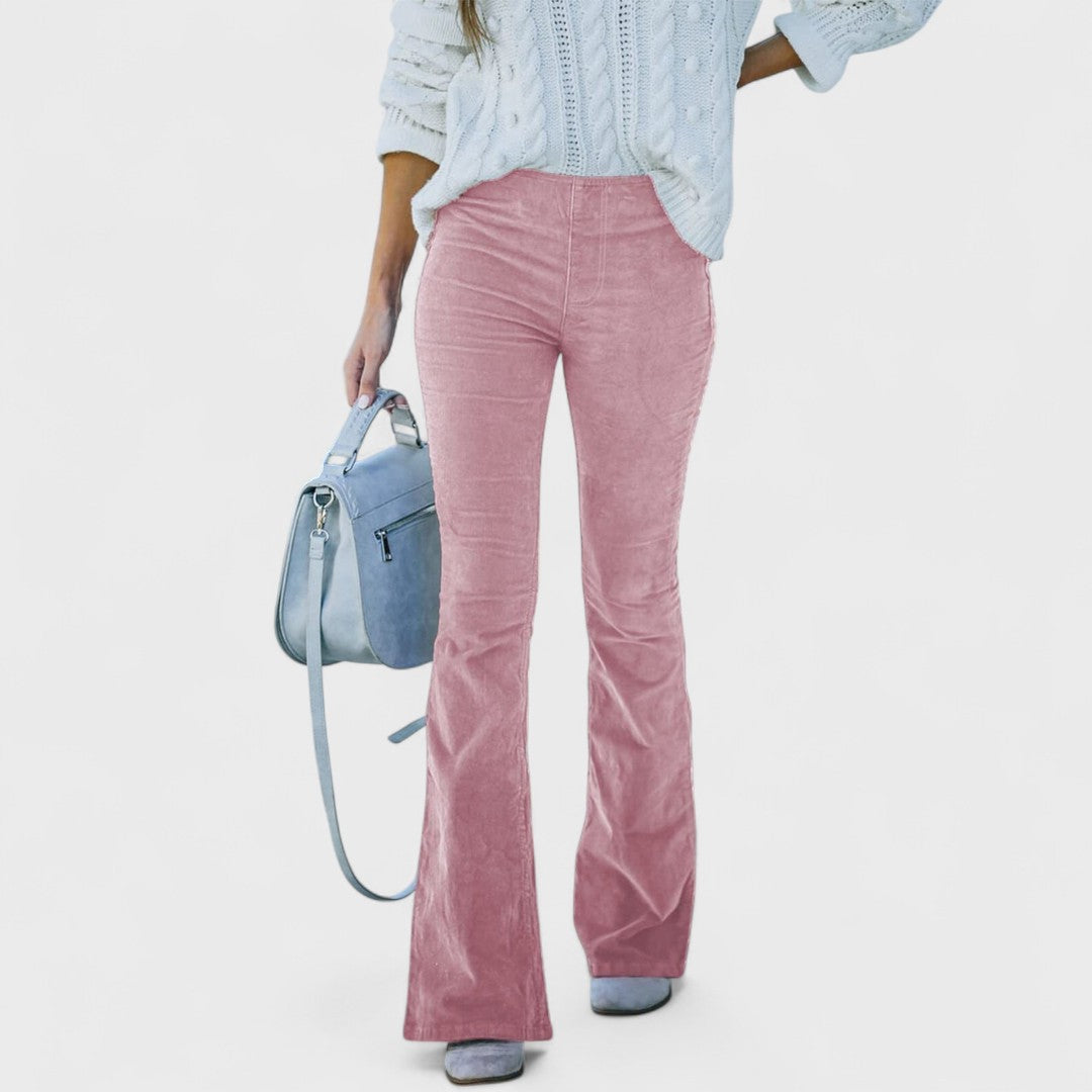 Élise™ - Flared Corduroy Trousers