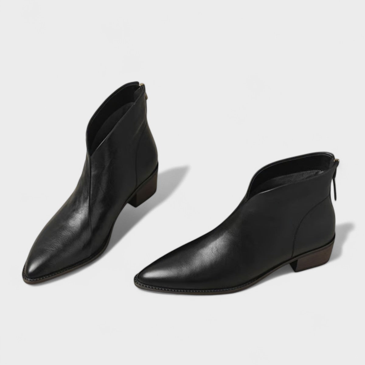 Élise™ - Classic Ankle Boots with Low Heel