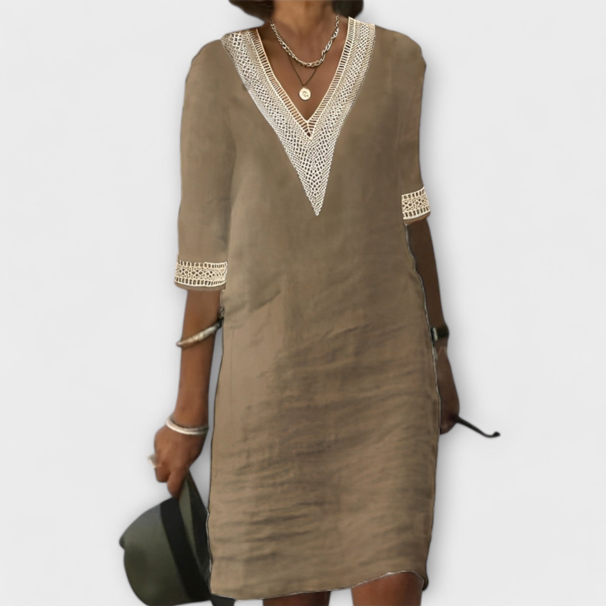 Élise™ Women's Cotton-Linen Blend Dress