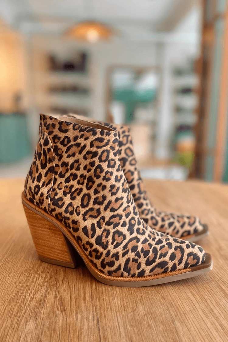 Élise™ - Leopard Print Ankle Boots