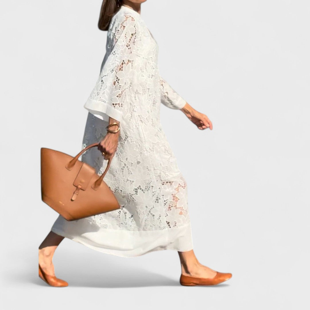 Élise™ - Elegant Summer Dress in Cotton