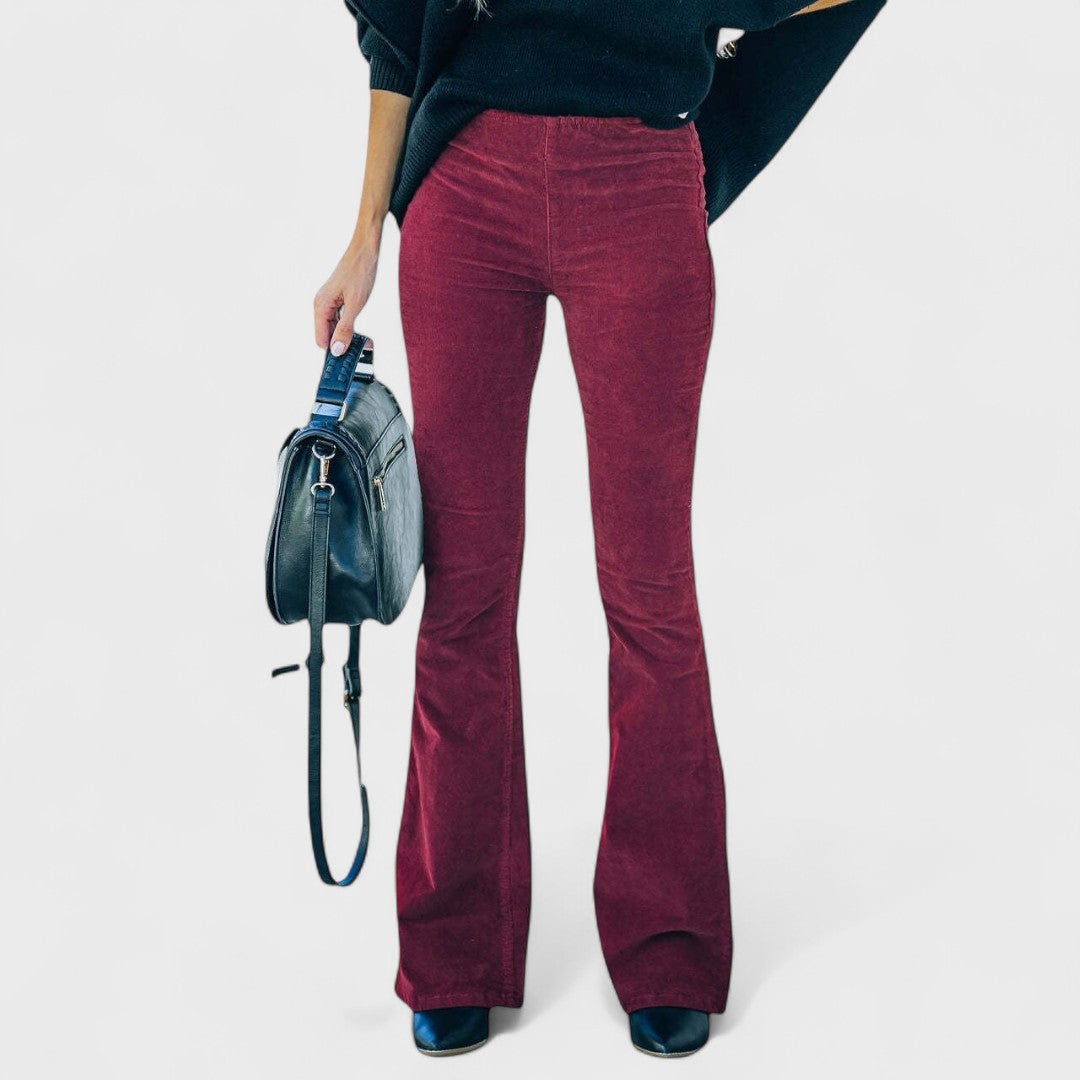 Élise™ - Flared Corduroy Trousers