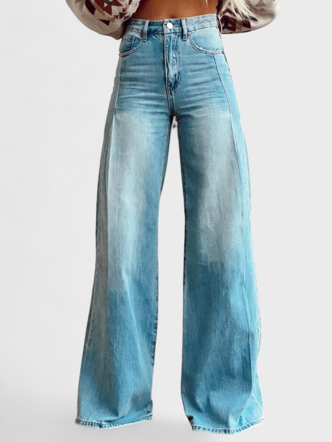 Élise™ - Elegant Wide-Leg Casual Trousers