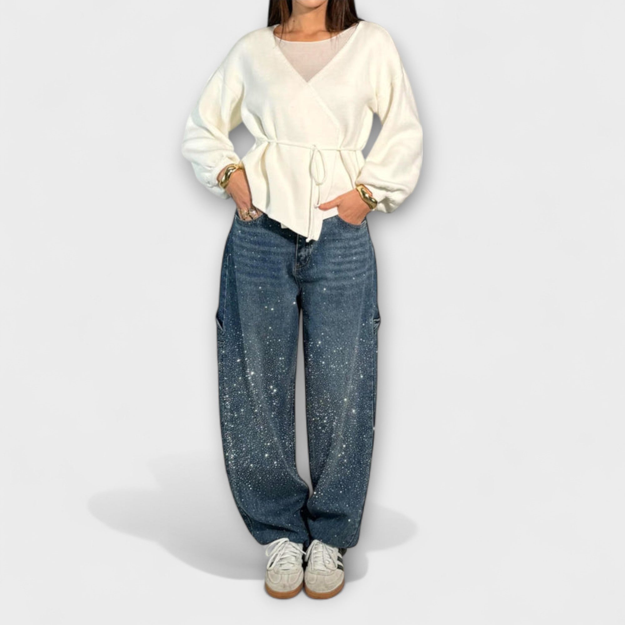 Élise™ - Denim Balloon Carpenter Jeans