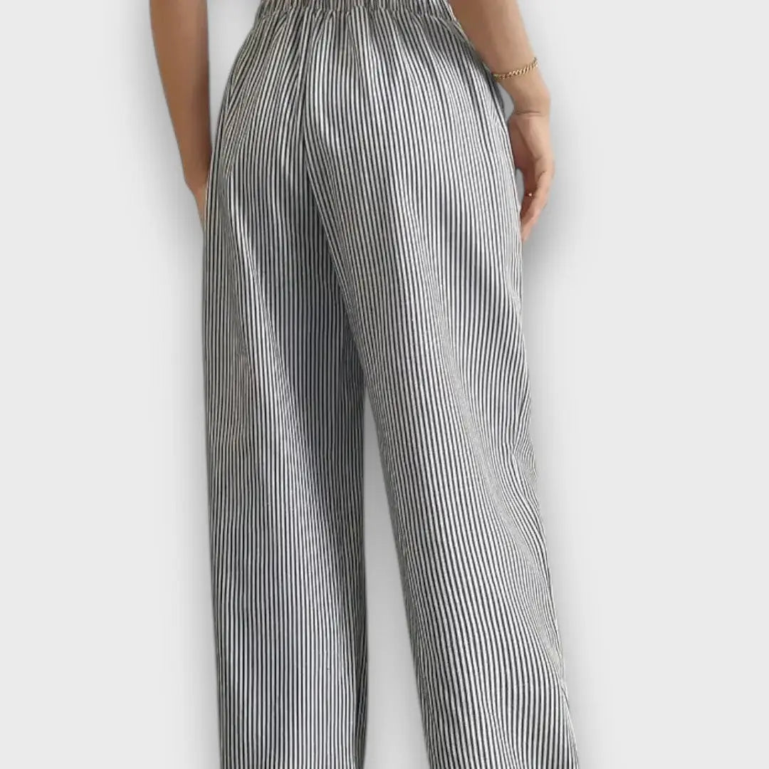 Élise™ – Striped Trousers with Slim Lines