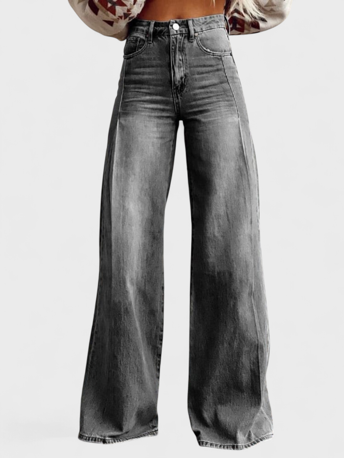 Élise™ - Elegant Wide-Leg Casual Trousers