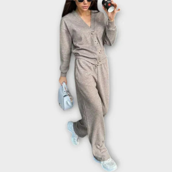 Élise™ Long Sleeve Blouse and Trousers Set