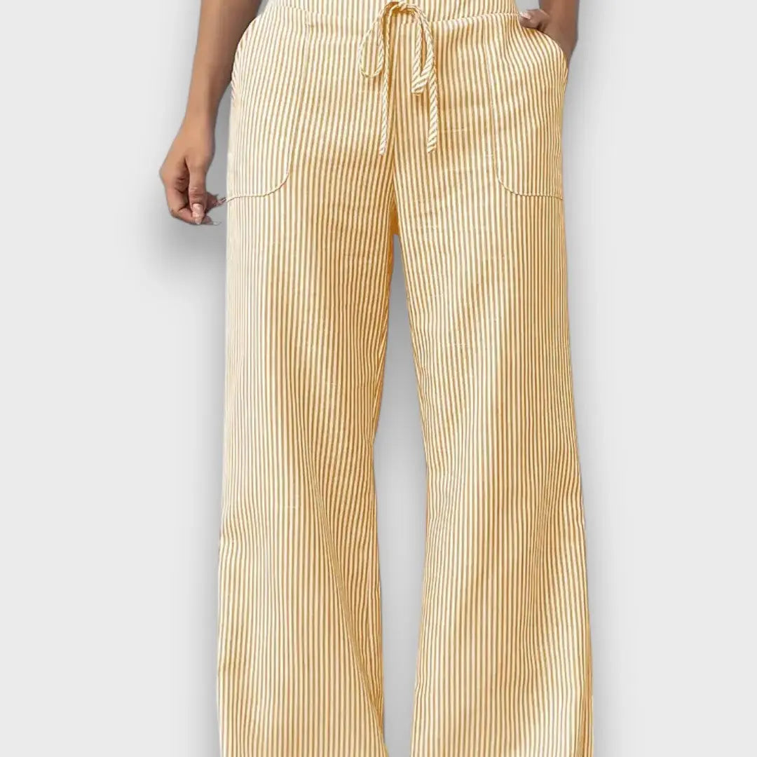 Élise™ – Striped Trousers with Slim Lines