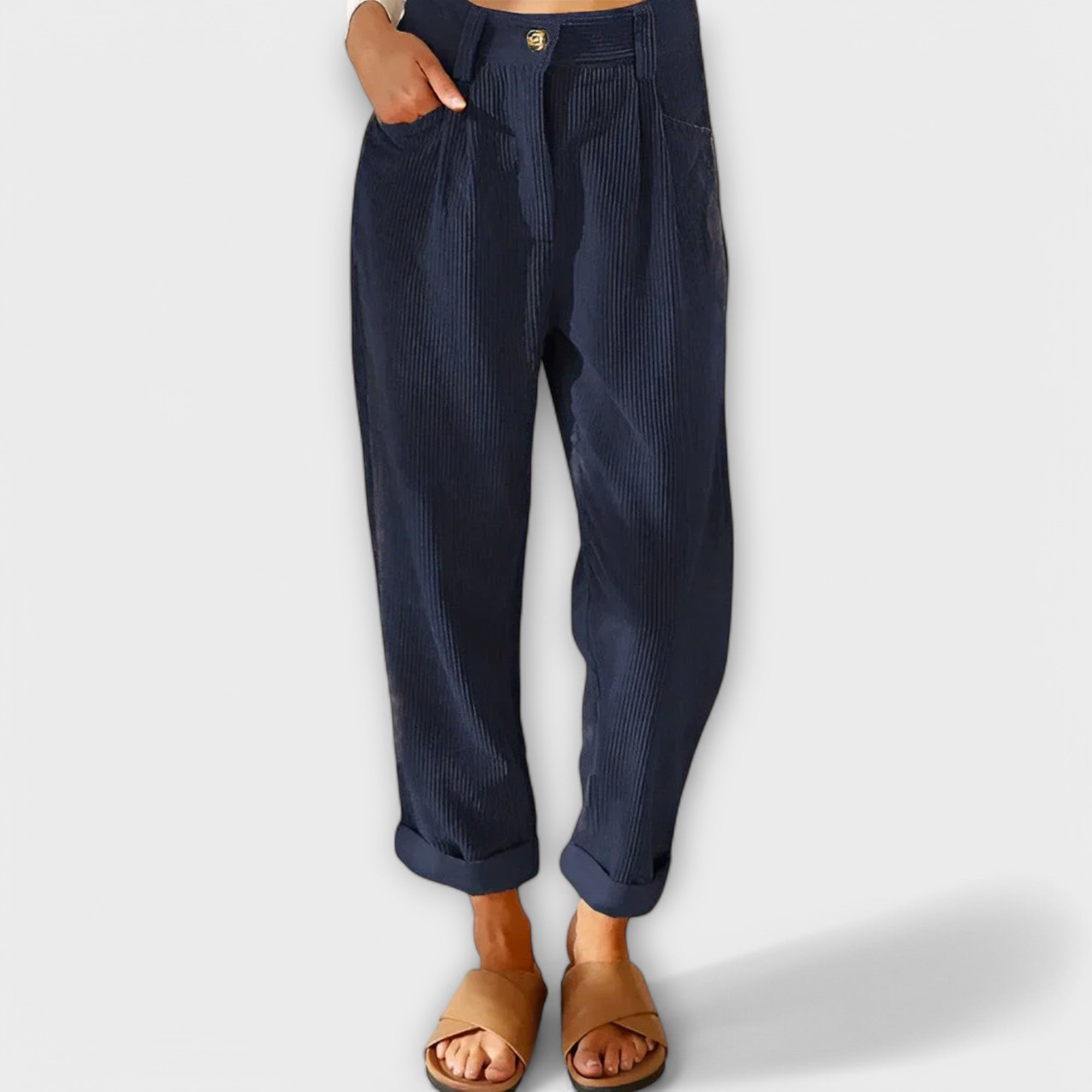 Élise™ - Modern Velvet Trousers