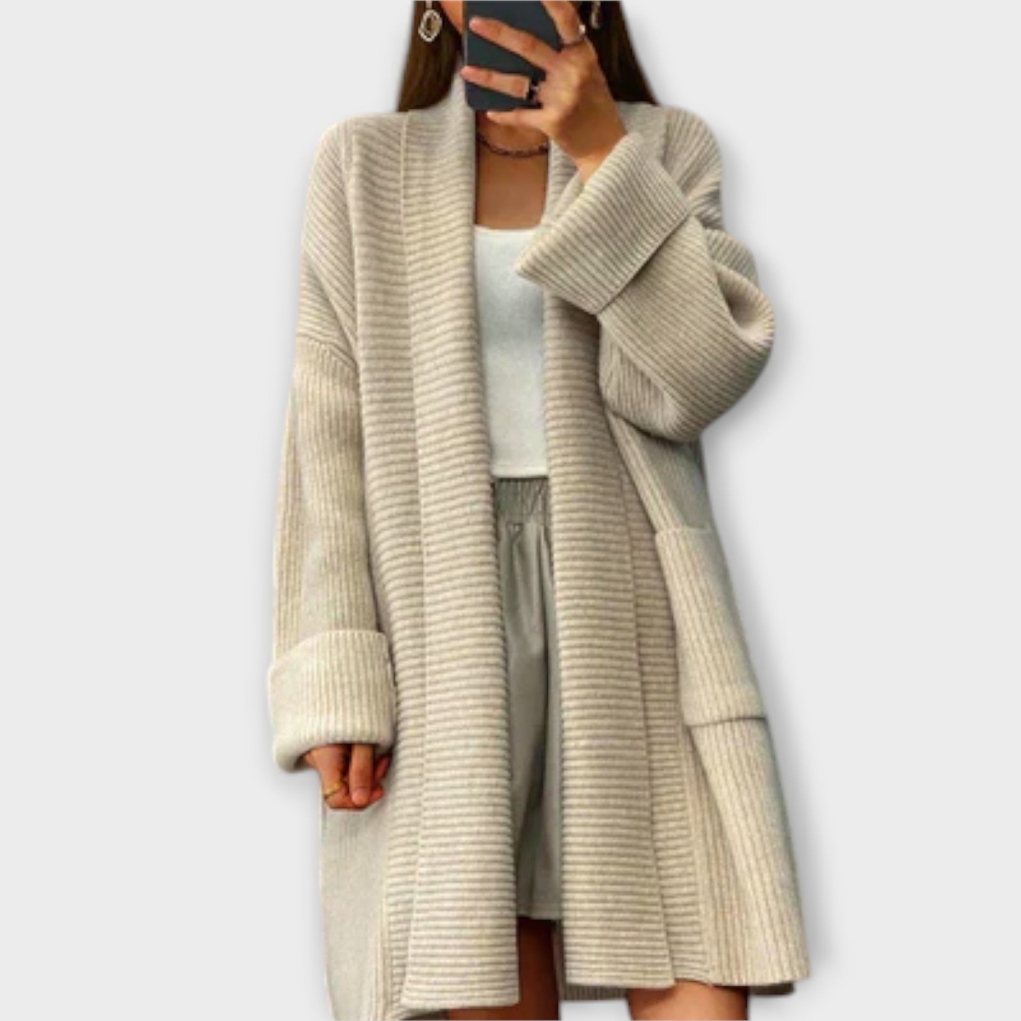 Élise - Long Knitted Cardigan