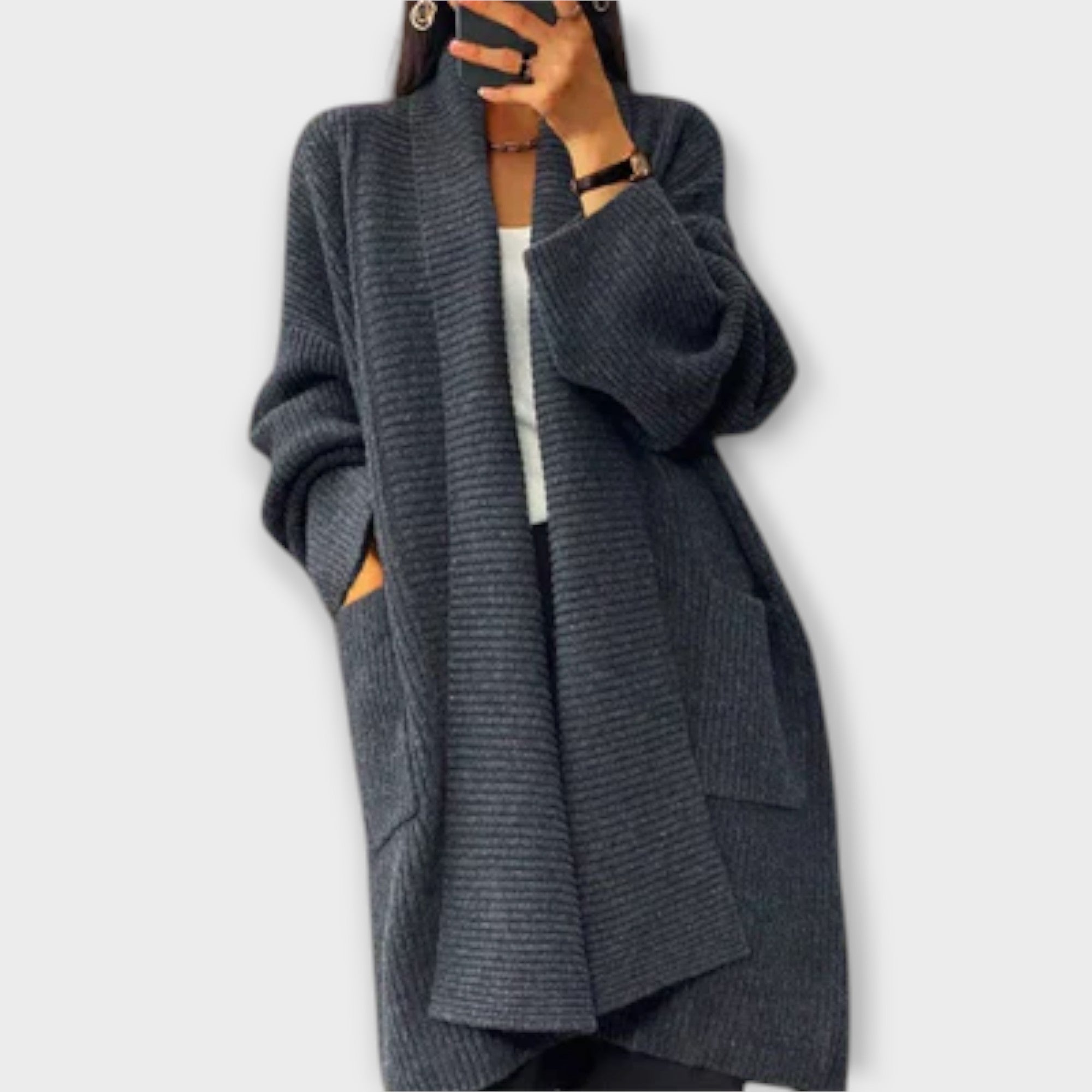 Élise - Long Knitted Cardigan