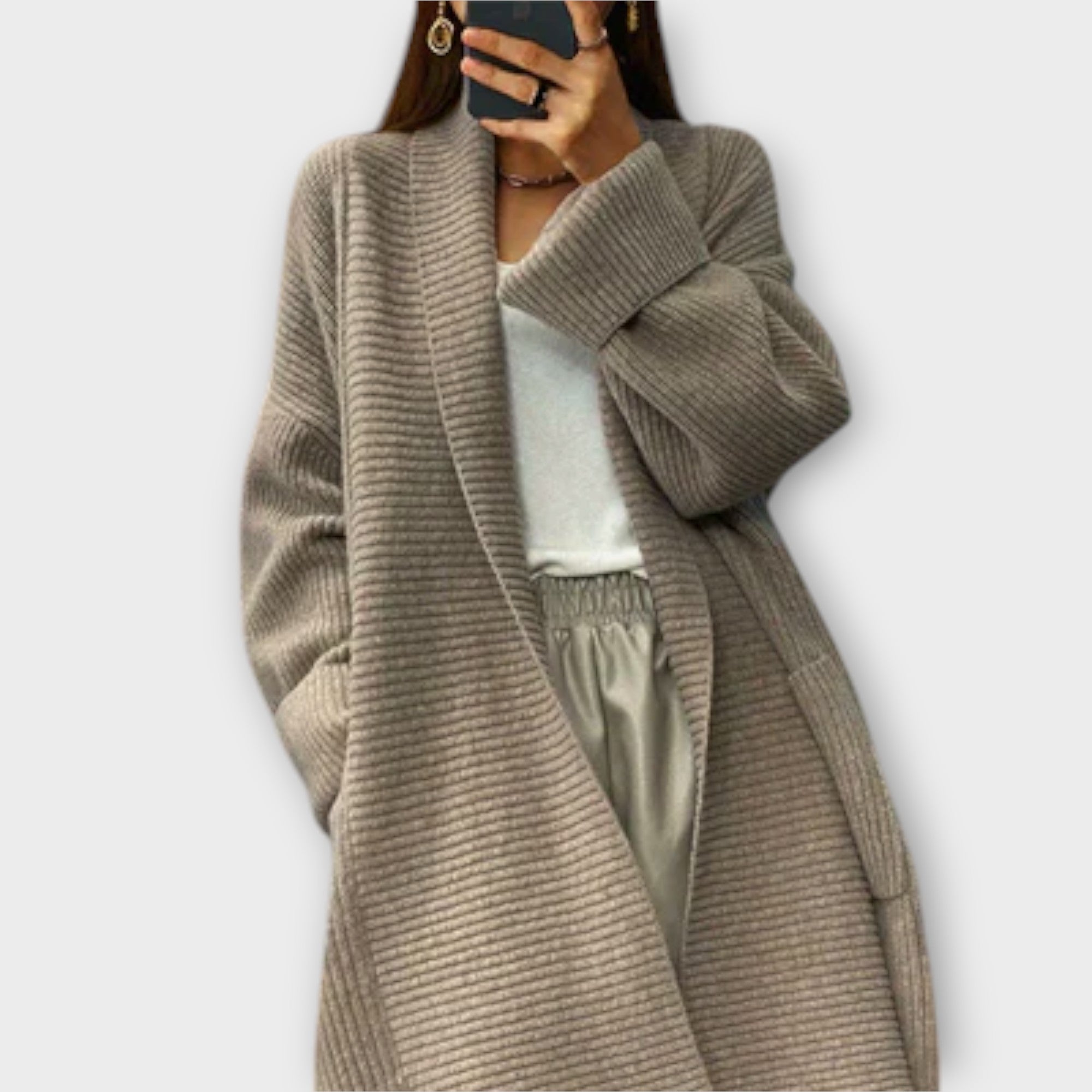 Élise - Long Knitted Cardigan