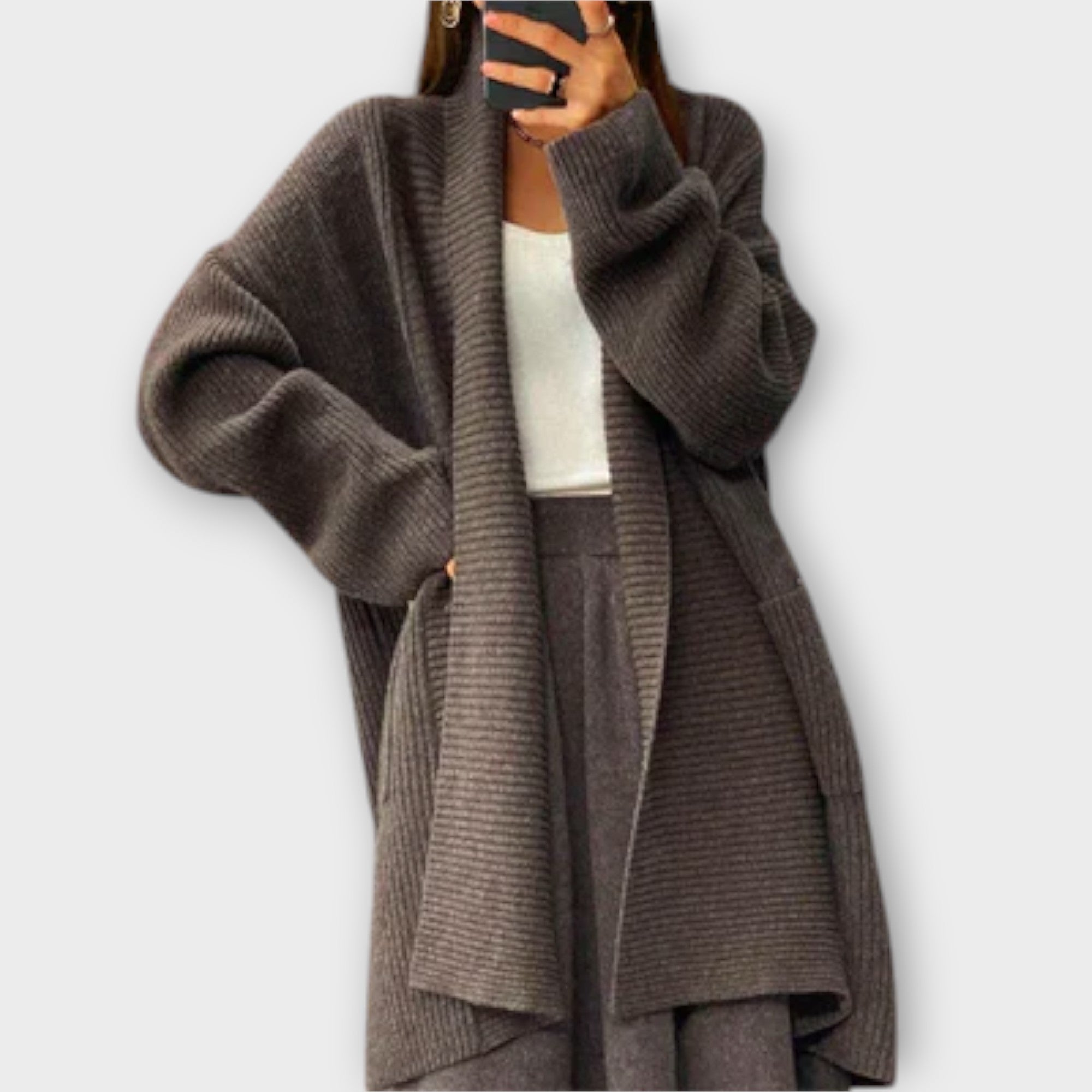Élise - Long Knitted Cardigan