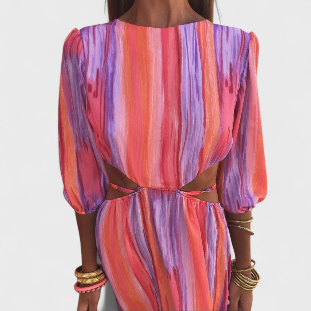 Élise™ - Elegant Dress with Cut-Outs