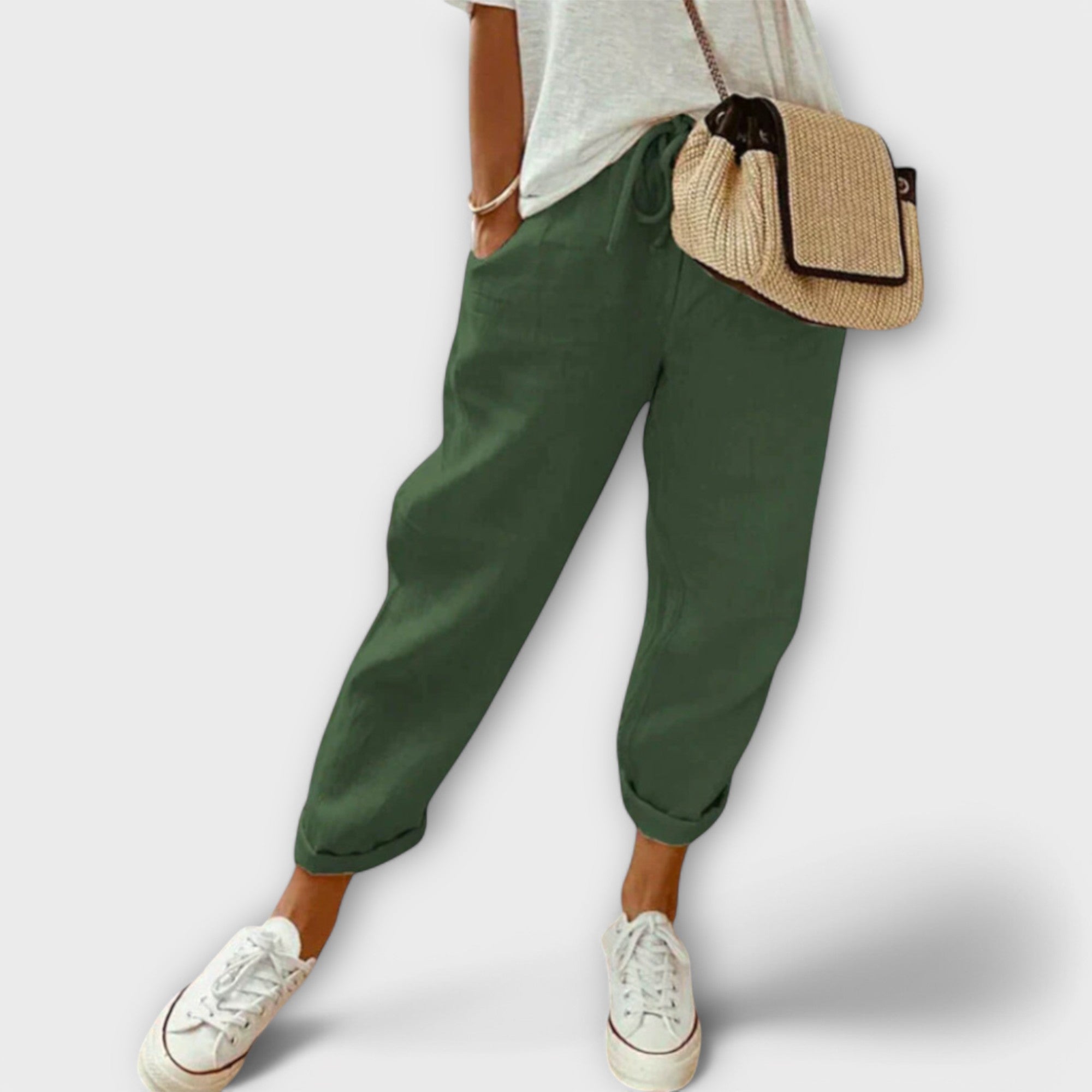 Élise™ - Stylish and Relaxed Linen Trousers