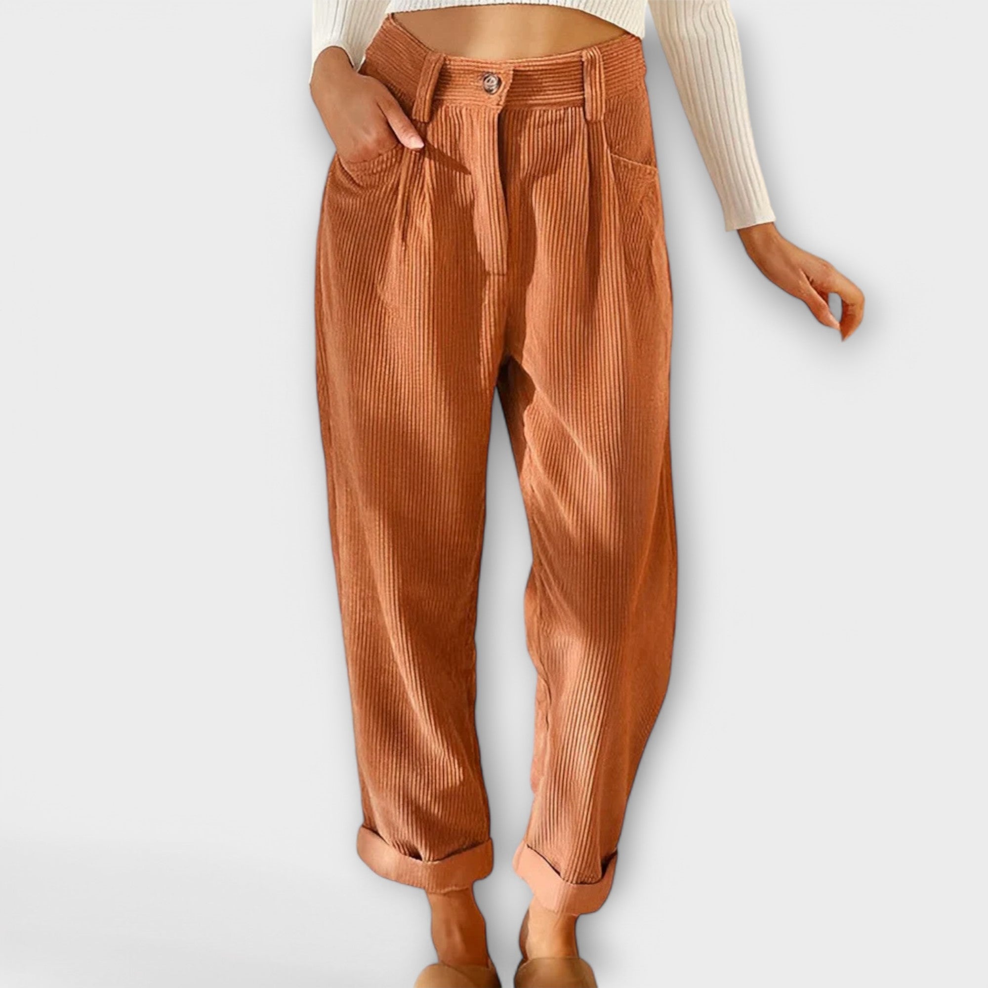 Élise™ - Modern Velvet Trousers