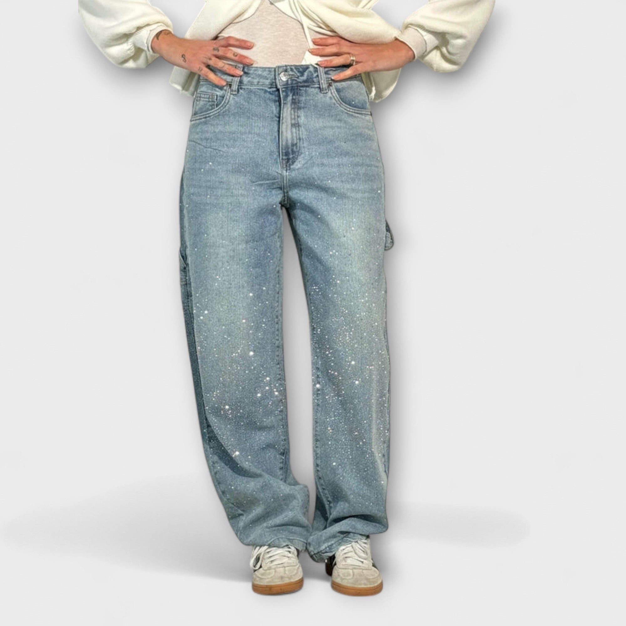 Élise™ - Denim Balloon Carpenter Jeans