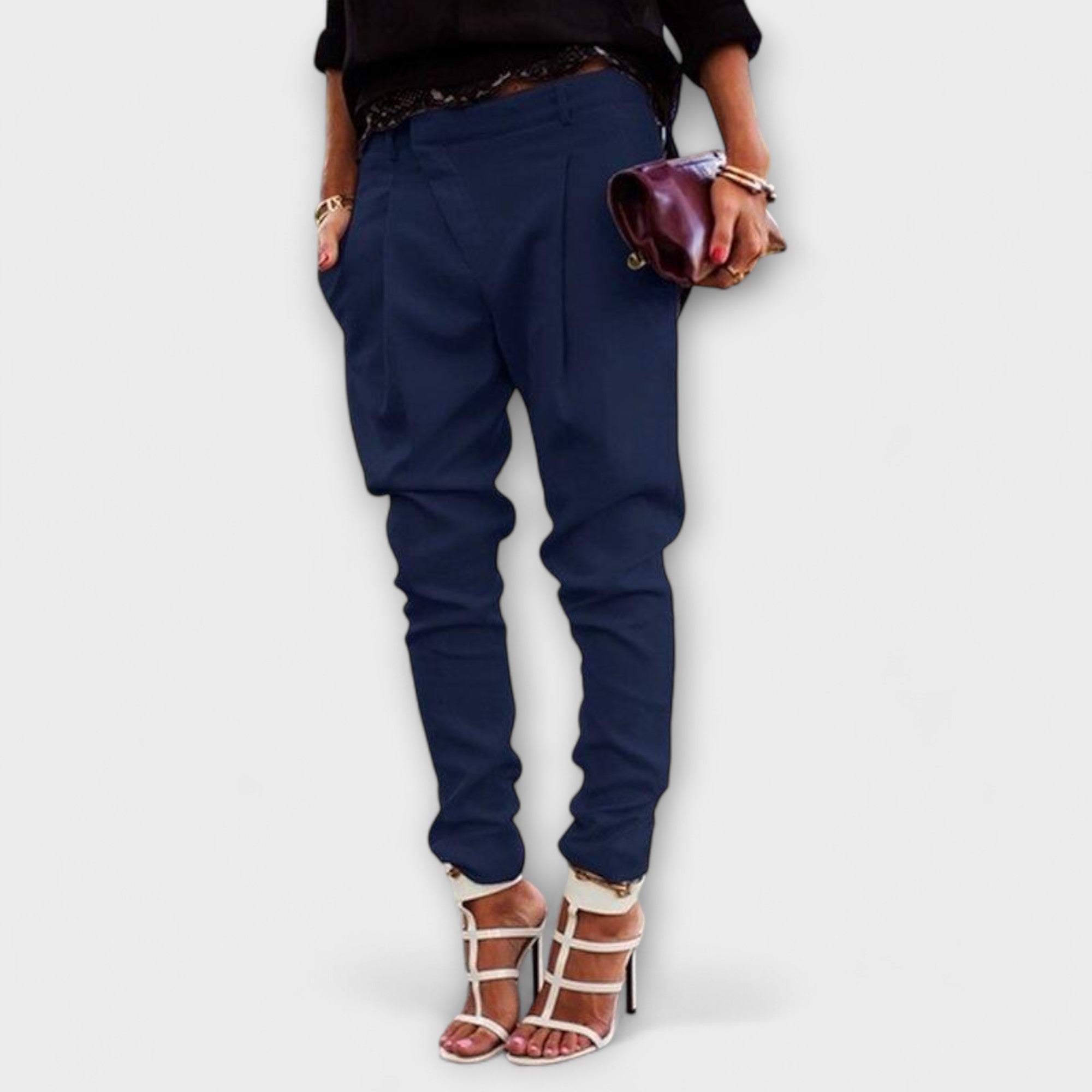 Élise™ – High-Waisted Pleated Trousers